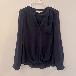 Juniper + Lime Navy Blouse
